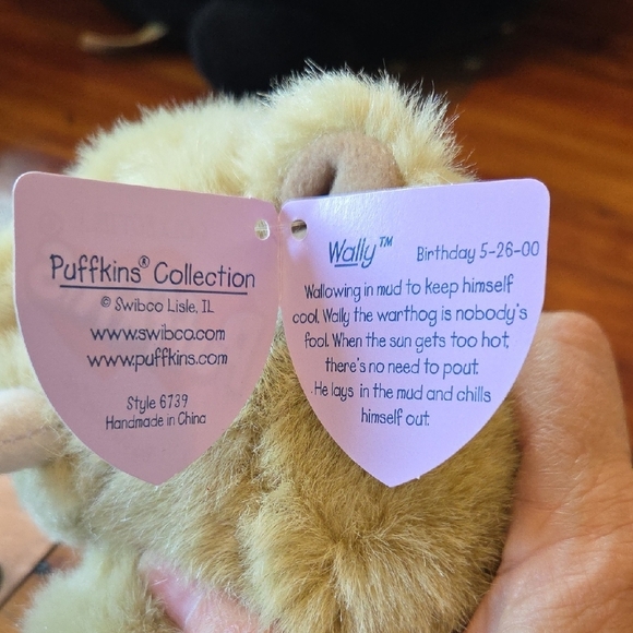 SWIBCO PUFFKINS Wally The Warthog Plush Collectible - Picture 6 of 6
